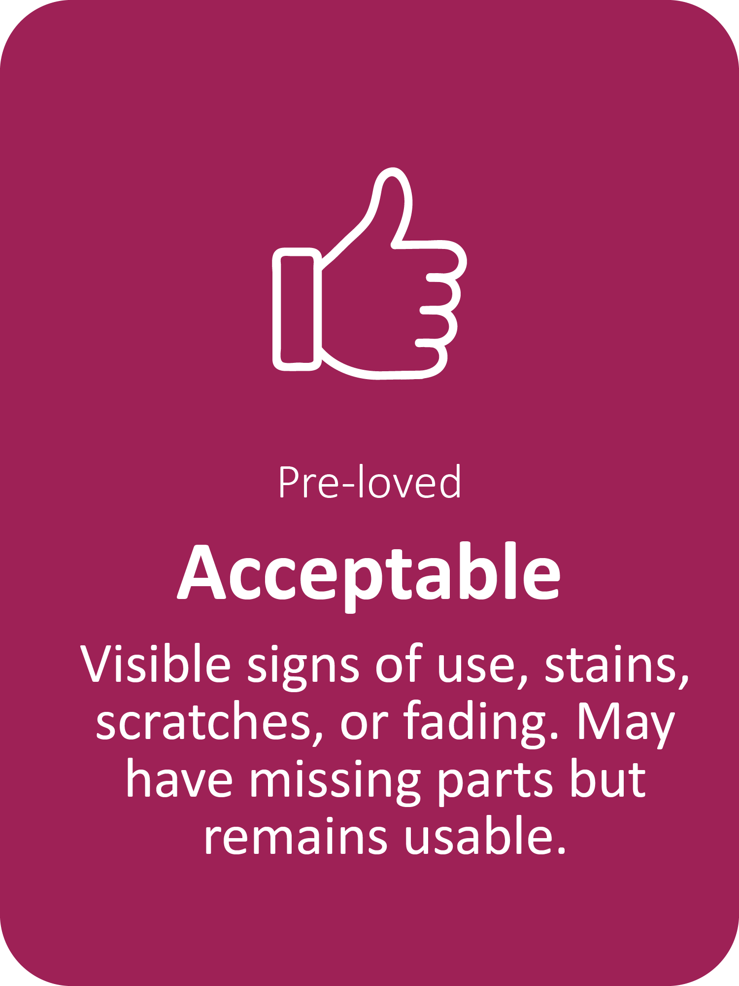 Second hand baby products